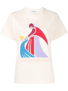 LANVIN футболка с принтом Mother and Child