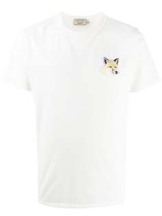 Maison Kitsuné футболка с нашивкой