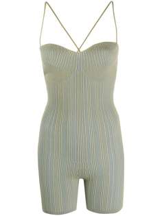 Jacquemus ribbed skinny playsuit