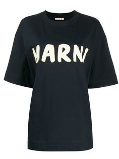 Marni футболка оверсайз с логотипом