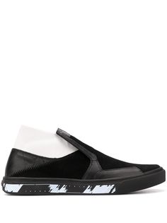 Stone Island Shadow Project eyelet detail contrast panel sneakers