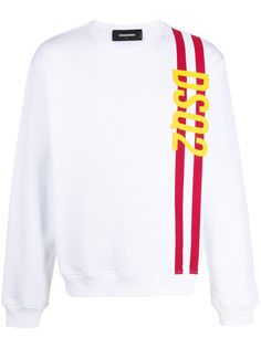 Dsquared2 logo stripe sweatshirt