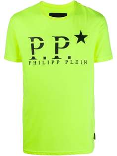 Philipp Plein logo neon T-shirt
