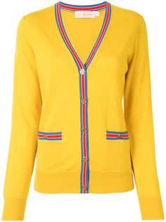 Tory Burch кардиган Madeline с контрастными вставками