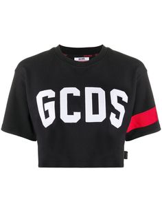Gcds укороченная футболка с логотипом