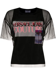 Versace Jeans Couture прозрачная футболка