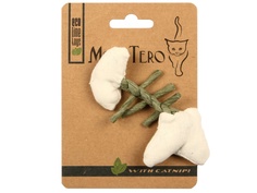 Игрушка для кошек Mon Tero Эко рыбья кость с кошачьей мятой White 51460