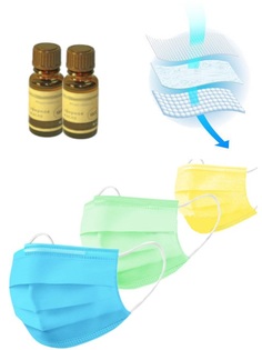Масло эфирное Антивирусный барьер - 2 больших эфирных масла (по 15ml) Мята, маска медицинская одноразовая трехслойная 3 штуки и вкладыш