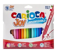Фломастеры Carioca 18 цв. Joy в пластиковой блистерной упаковке