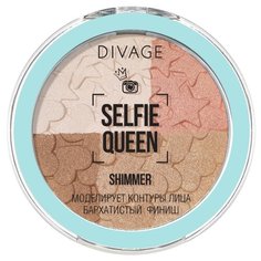 DIVAGE Пудра компактная многоцветная Selfie Queen 01