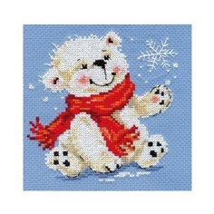 Алиса Набор для вышивания крестиком Белый медвежонок 12 x 13 см (0-053)