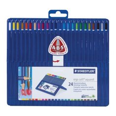 Staedtler Карандаши цветные акварельные Ergosoft, 24 цвета (156 SB24)