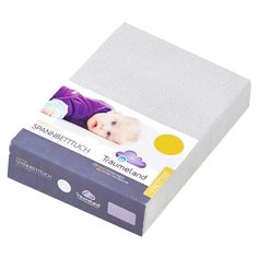 Traumeland простыня на резинке махровая Terry серая