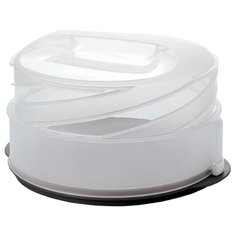Tupperware Контейнер для торта и пирожных Трансформер прозрачный/черный