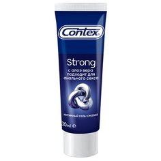 Гель-смазка Contex Strong с алоэ вера, подходит для анального секса 30 мл туба