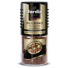 Кофе растворимый Jardin Filigrano с молотым кофе, стеклянная банка, 95 г