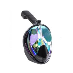 Набор для плавания BRADEX полнолицевой затемненный, размер L/ХL черный