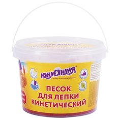 Кинетический песок Юнландия 104992, красный, 0.5 кг, пластиковый контейнер