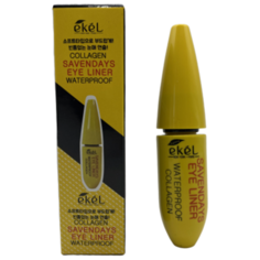 Ekel Водостойкая подводка для глаз с коллагеном Collagen Savendays Eye Liner WaterProof, оттенок black