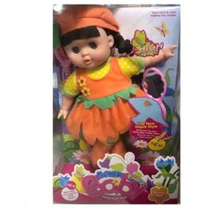 Кукла Shantou Gepai Цветочная фея, 27 см, TD1405/оранжевый