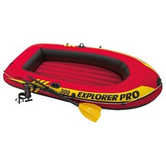 Надувная лодка Intex Explorer-Pro 300 Set (58358) красный