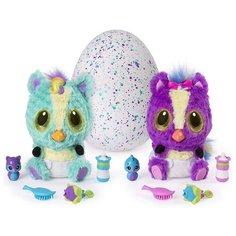 Интерактивная мягкая игрушка Hatchimals Hatchibabies Ponette 19133-PON голубой/фиолетовый