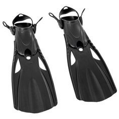 Ласты с открытой пяткой Intex AquaFlow Sport черный 38-40