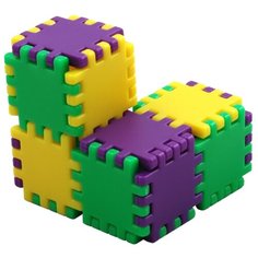 Головоломка Recent Toys Куби-Гами (RT11) желтый/зеленый/фиолетовый