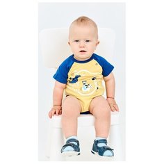 Боди Umka размер 80, желтый/синий Умка