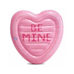 Матрас Intex Карамельное сердце 142x145 см розовый