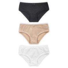 Трусики BAYKAR 3 шт., размер 158/164, белый/черный/бежевый