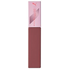 Maybelline New York x Puma Super Stay Matte Ink жидкая помада для губ матовая стойкая, оттенок 11, Бесстрашный