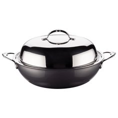 Сковорода-вок Hestan NanoBond S60033 36 см, с крышкой, серебристый