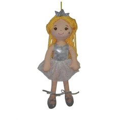 Мягкая игрушка ABtoys Кукла Принцесса в белом платье 38 см