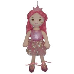 Мягкая игрушка ABtoys Кукла Принцесса в розовом платье 38 см