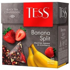 Чай черный Tess Banana split в пирамидках, 20 шт.