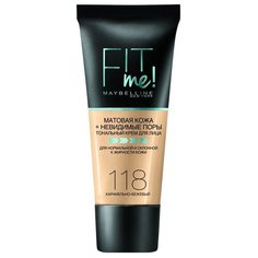 Maybelline New York Тональный крем Fit Me, 30 мл, оттенок: 118 Карамельно-бежевый