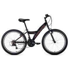 Подростковый горный (MTB) велосипед FORWARD Dakota 24 1.0 (2020) черный 13" (требует финальной сборки)