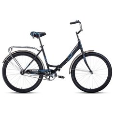 Городской велосипед FORWARD Sevilla 26 1.0 (2020) черный/белый 18.5" (требует финальной сборки)