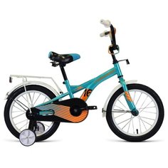 Детский велосипед FORWARD Crocky 16 (2020) бирюзовый/оранжевый (требует финальной сборки)