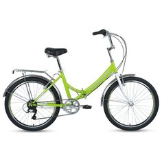 Городской велосипед FORWARD Valencia 24 2.0 (2020) зеленый/серый 16" (требует финальной сборки)