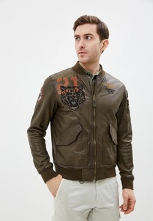 Куртка кожаная Aeronautica Militare