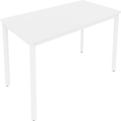 Стол письменный на металлокаркасе Riva Slim С.СП-4.1 белый/белый металл 118x60x75