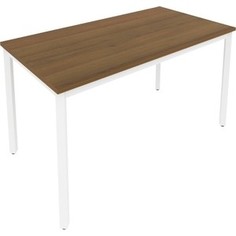Стол письменный на металлокаркасе Riva Slim С.СП-5 орех/белый металл 138x72x75