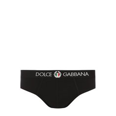 Хлопковые брифы с широкой резинкой Dolce & Gabbana