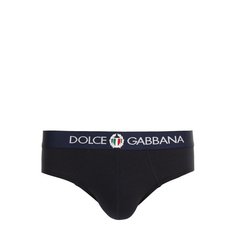 Хлопковые брифы с широкой резинкой Dolce & Gabbana