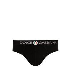 Хлопковые брифы с широкой резинкой Dolce & Gabbana