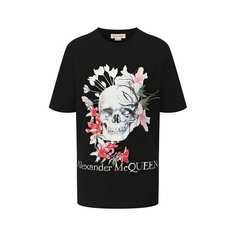 Хлопковая футболка Alexander McQueen