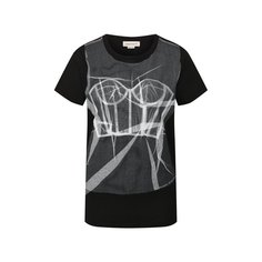 Хлопковая футболка Alexander McQueen