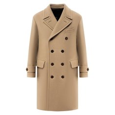 Двубортное пальто прямого кроя Tom Ford
